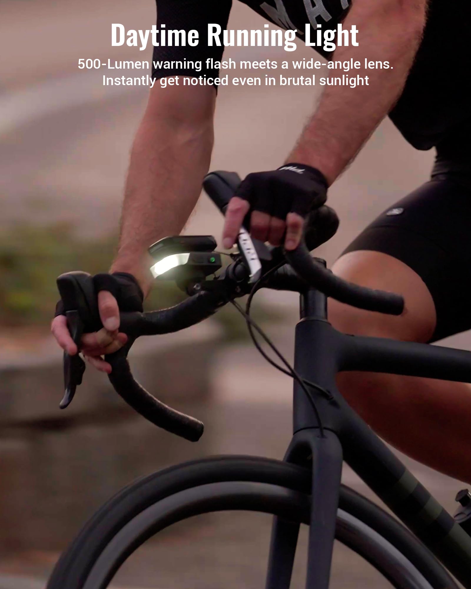 Wide-Angle USB Rechargeable Bike Headlight