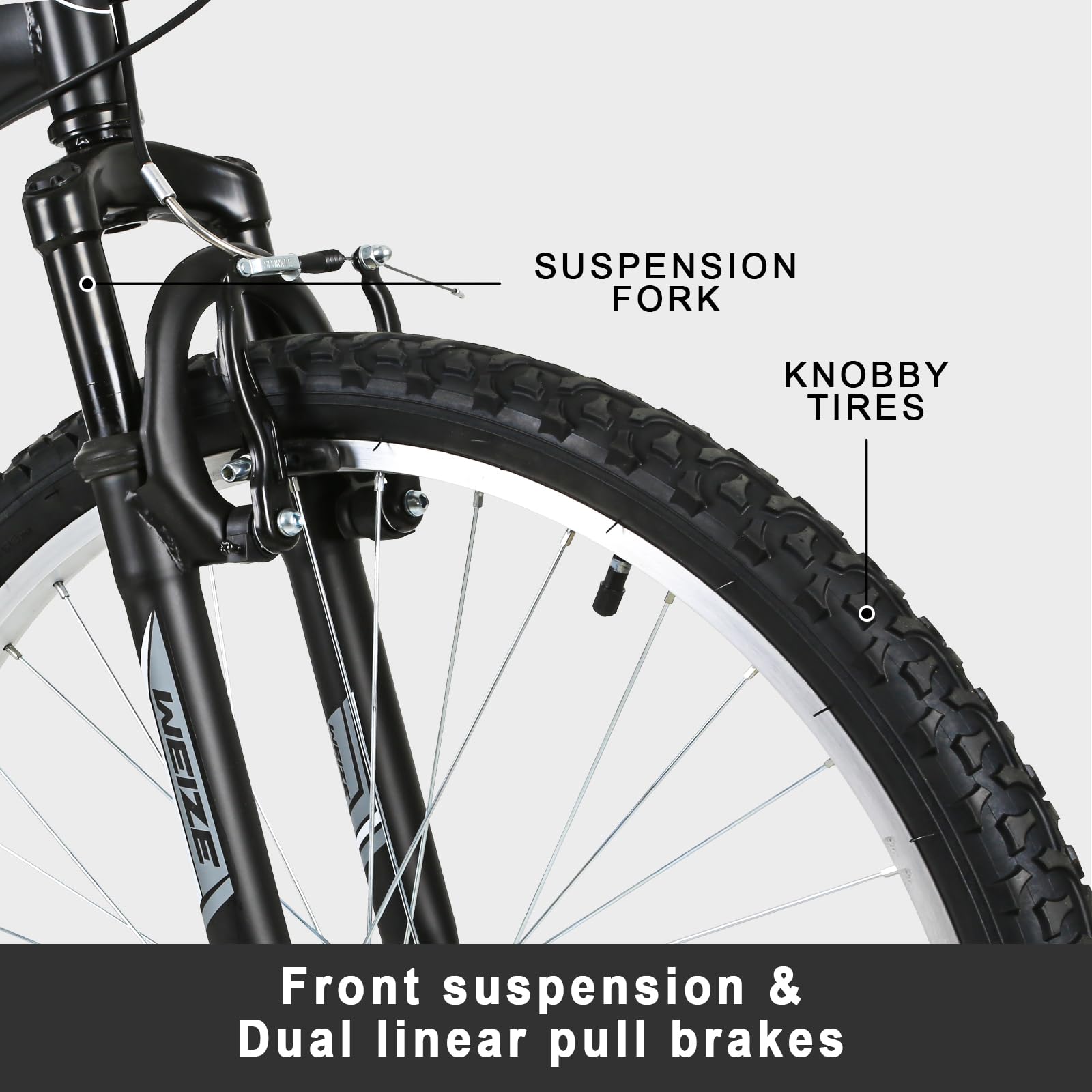 Dual Suspension Mountain Bike With Multi-Speed Gears