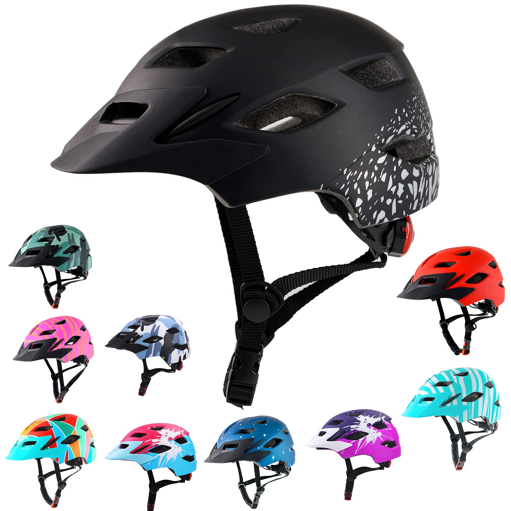 Kids Multi-Sport Helmet With LED Safety Light