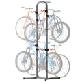 Adjustable 4-Bike Freestanding Storage Rack