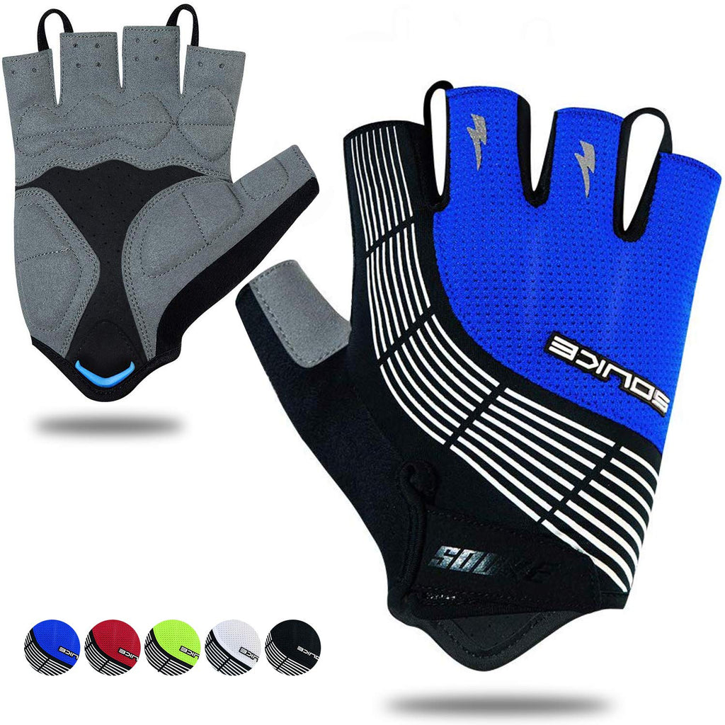 Padded Half-Finger Cycling Gloves With Grip