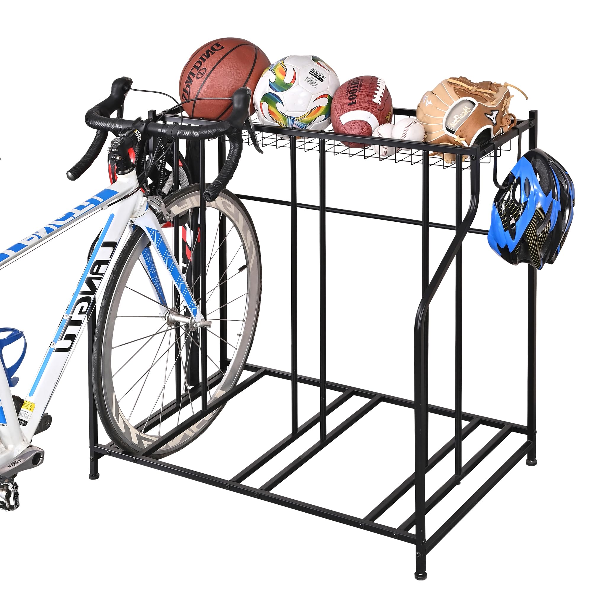 Freestanding 3-Bike Storage Rack for Home Garage