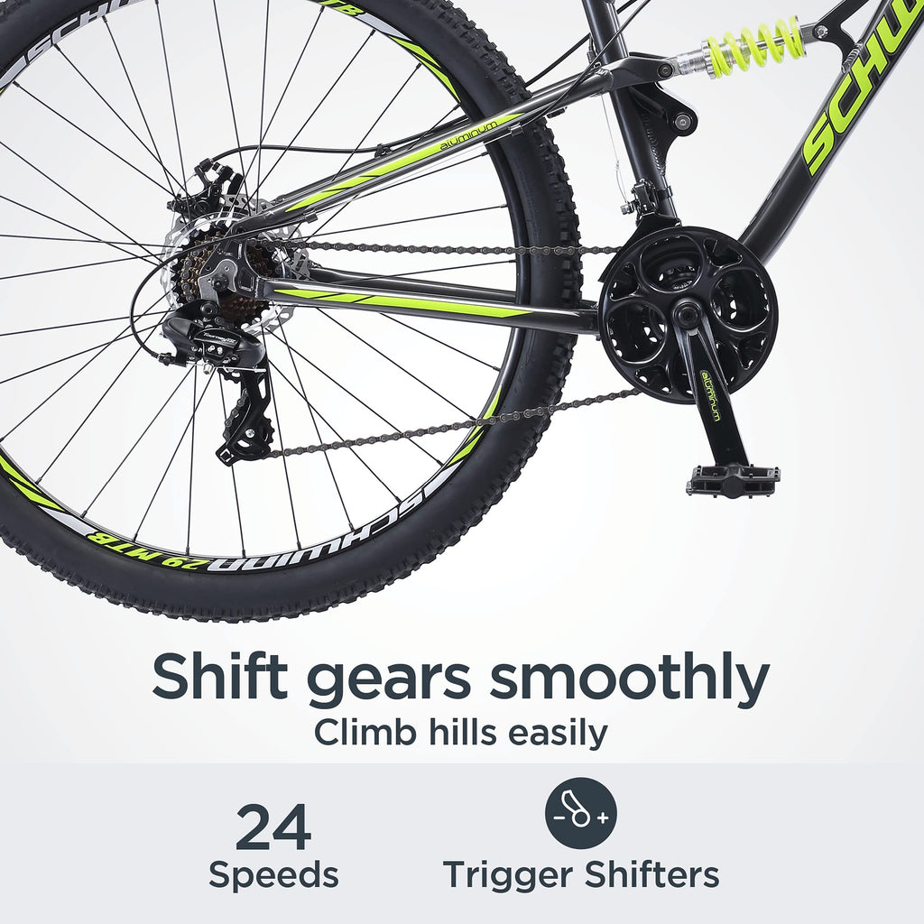 29-Inch Full Suspension Mountain Bike With 24 Speeds