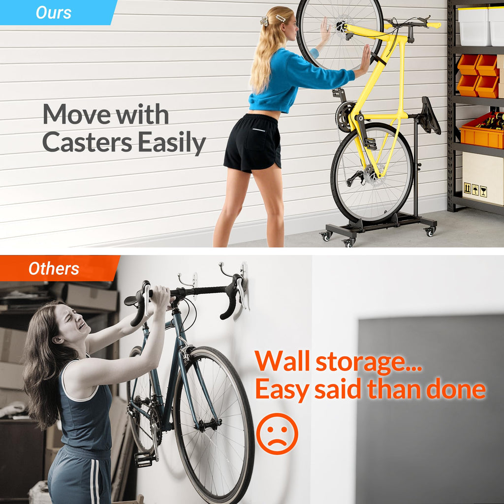 Vertical Bike Storage Rack Stand for Home Garage