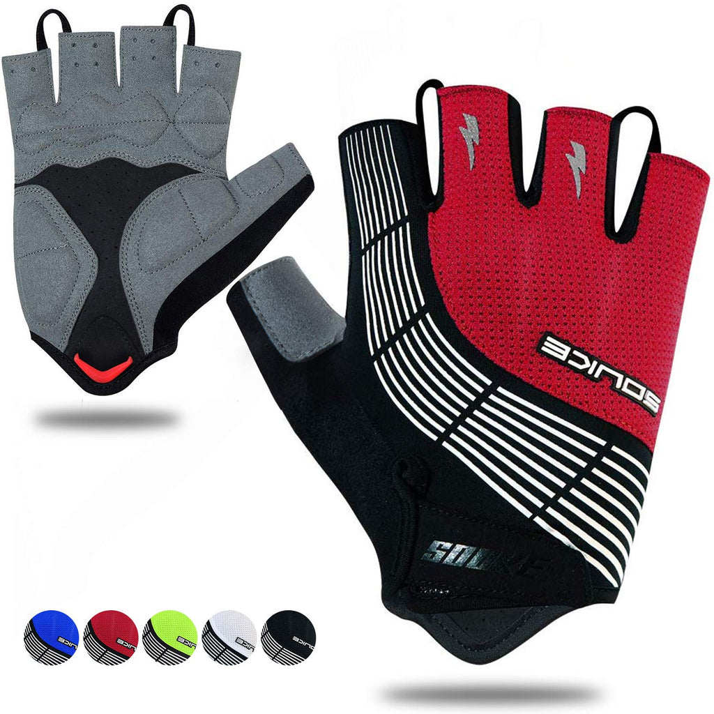 Padded Half-Finger Cycling Gloves With Grip