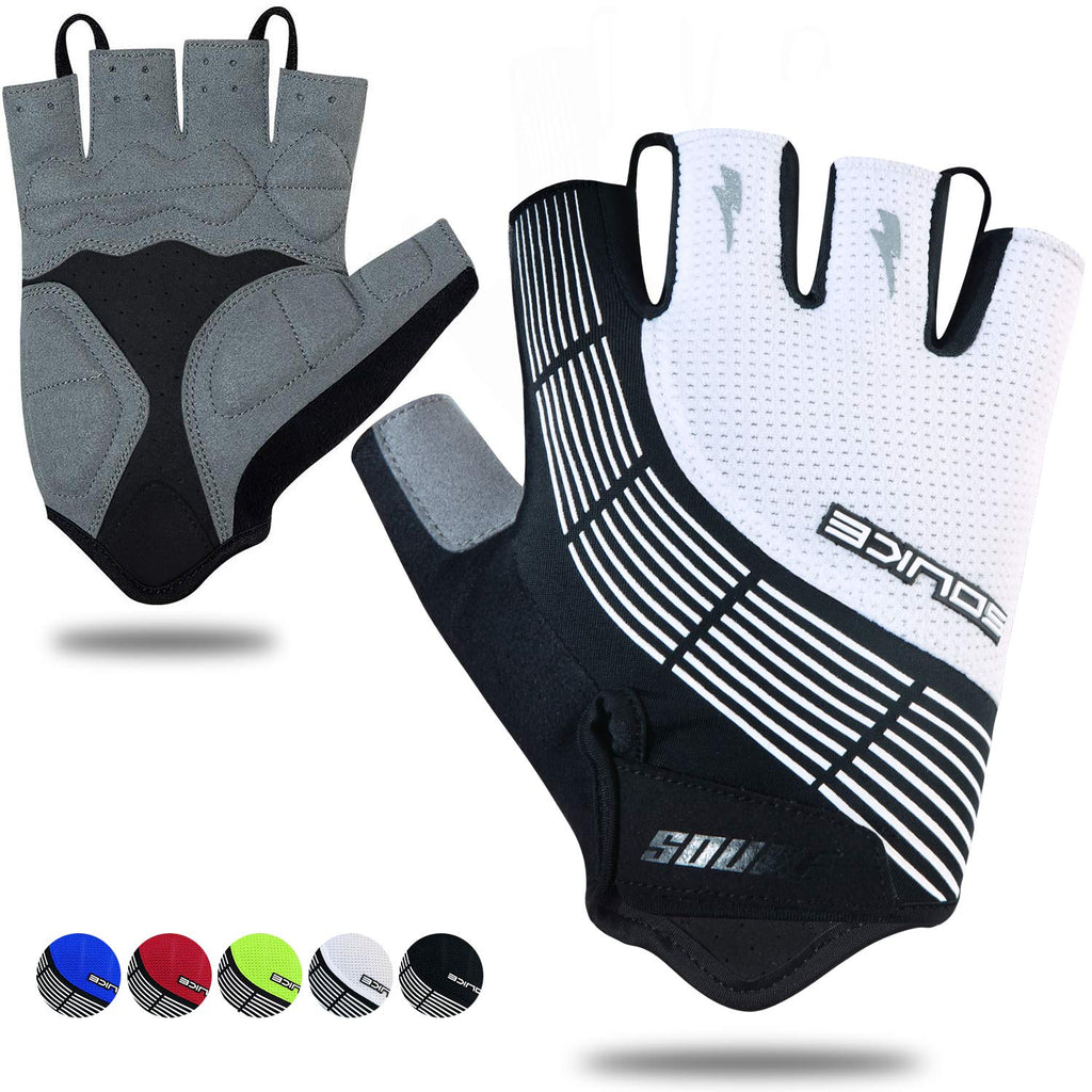 Padded Half-Finger Cycling Gloves With Grip