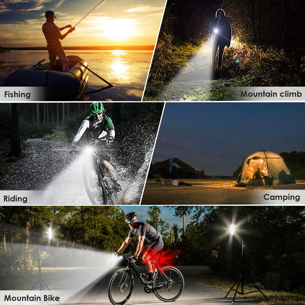 Rechargeable High-Output Bike Light Set