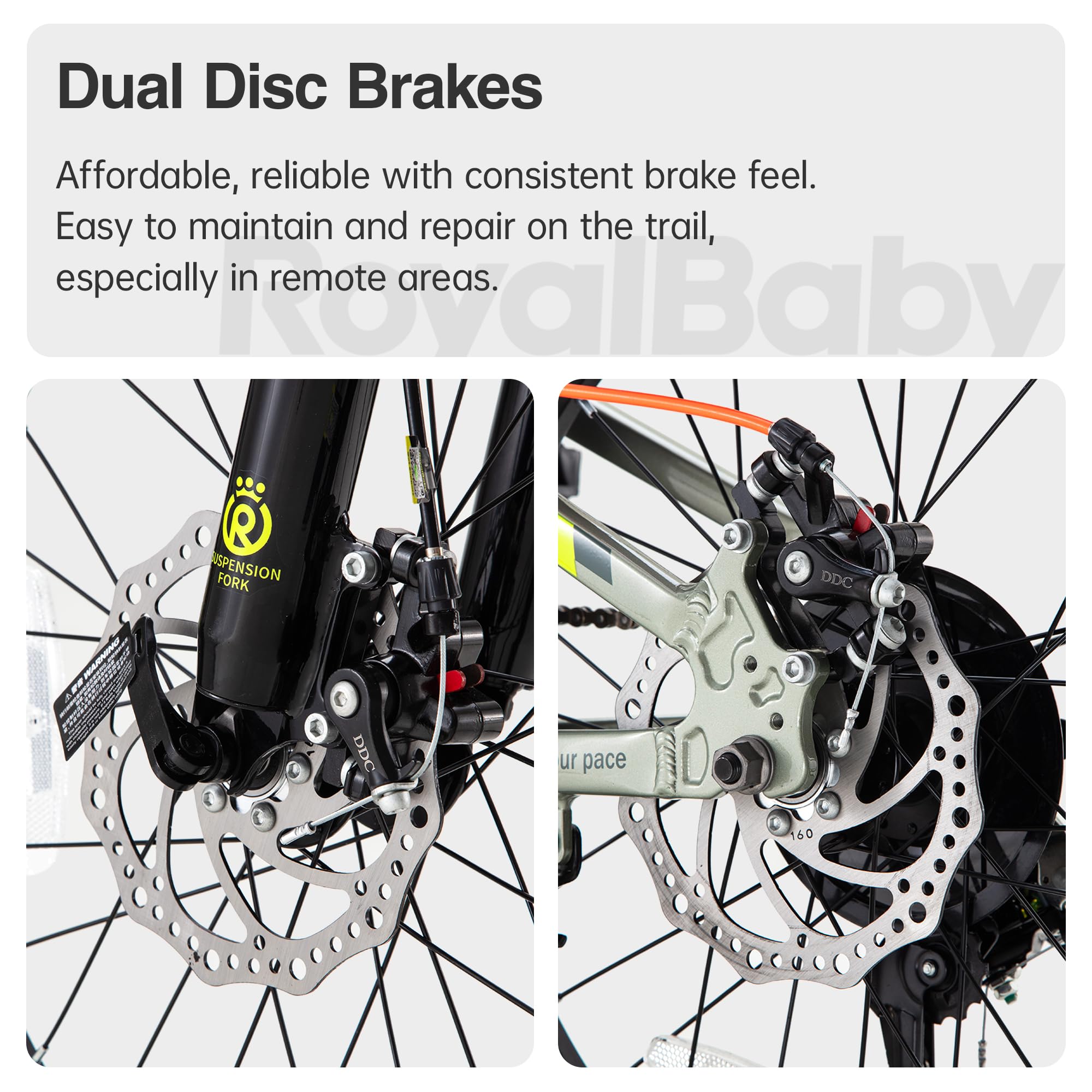 Kids Aluminum Mountain Bike With Front Suspension
