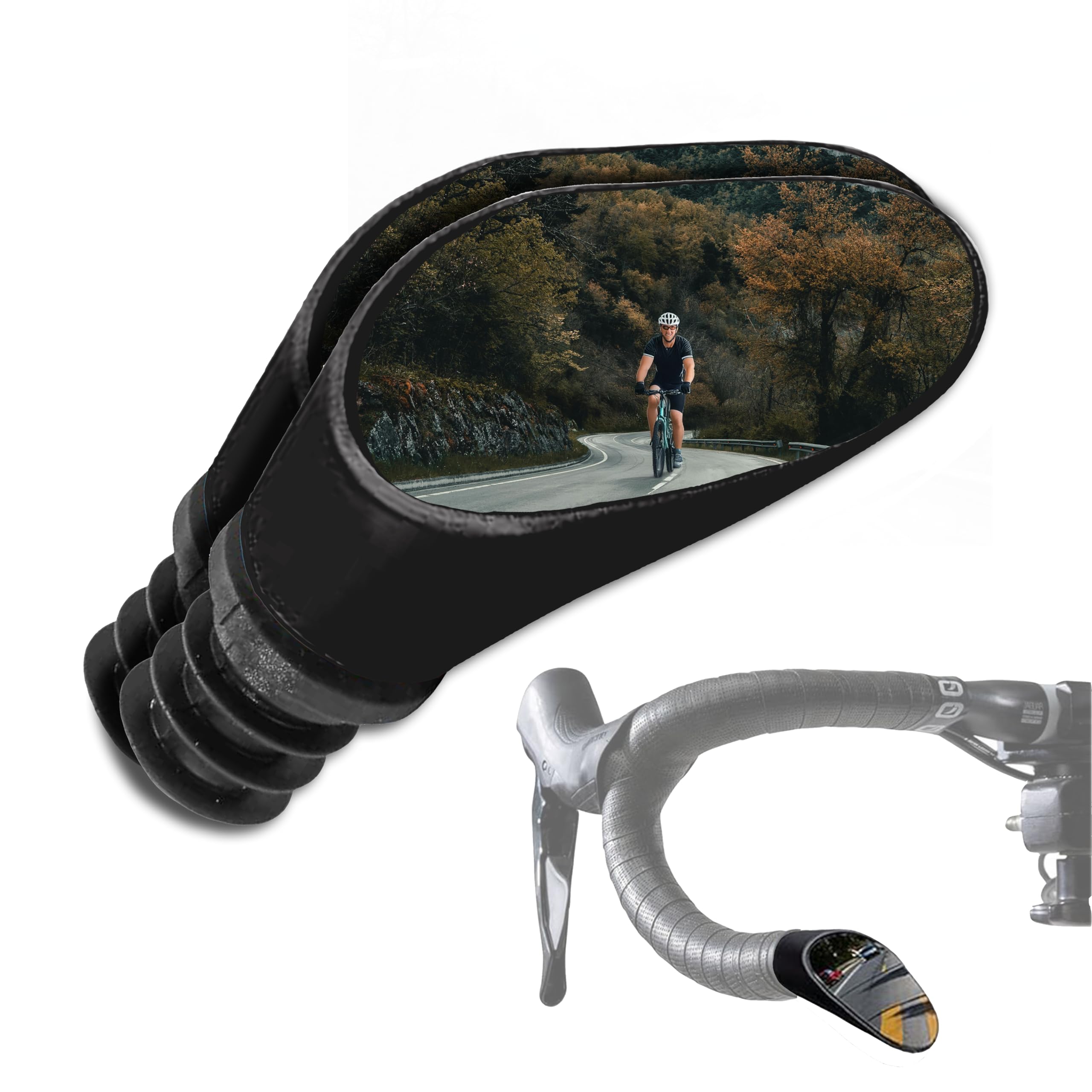 Adjustable Convex Bike Mirror For Drop Bars