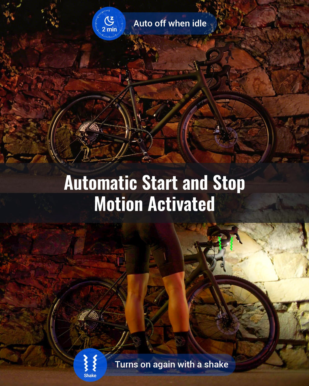 Wide-Angle USB Rechargeable Bike Headlight