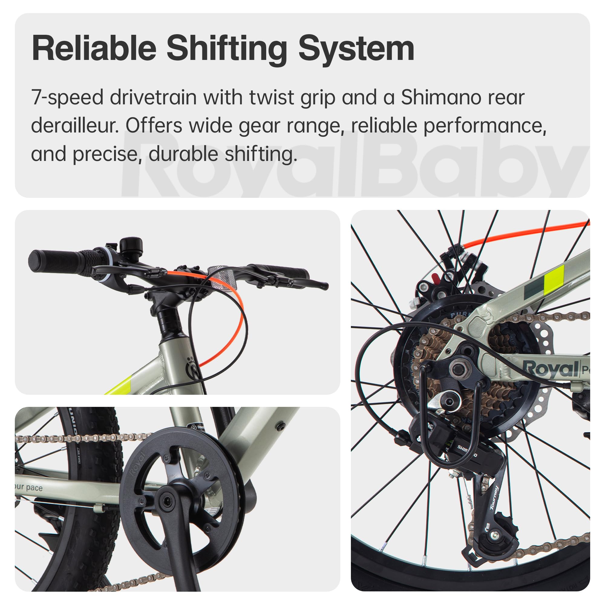 Kids Aluminum Mountain Bike With Front Suspension