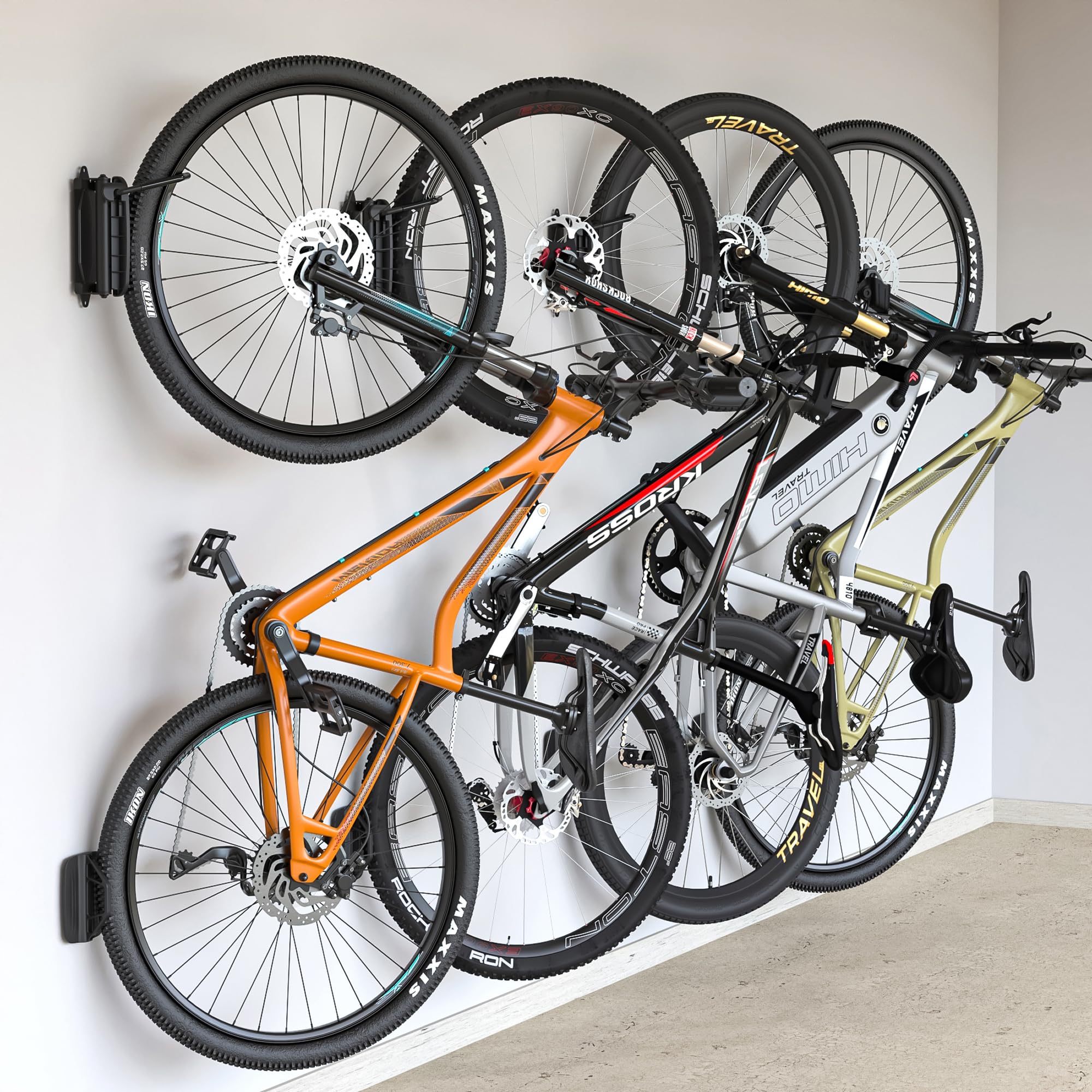 Swivel Wall-Mounted Bike Hanger Storage Rack