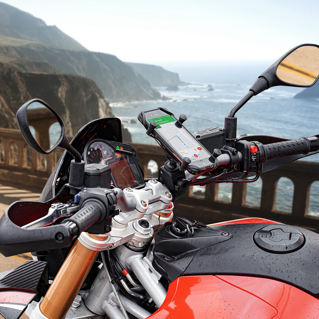Universal Handlebar Phone Mount With Clamp Base